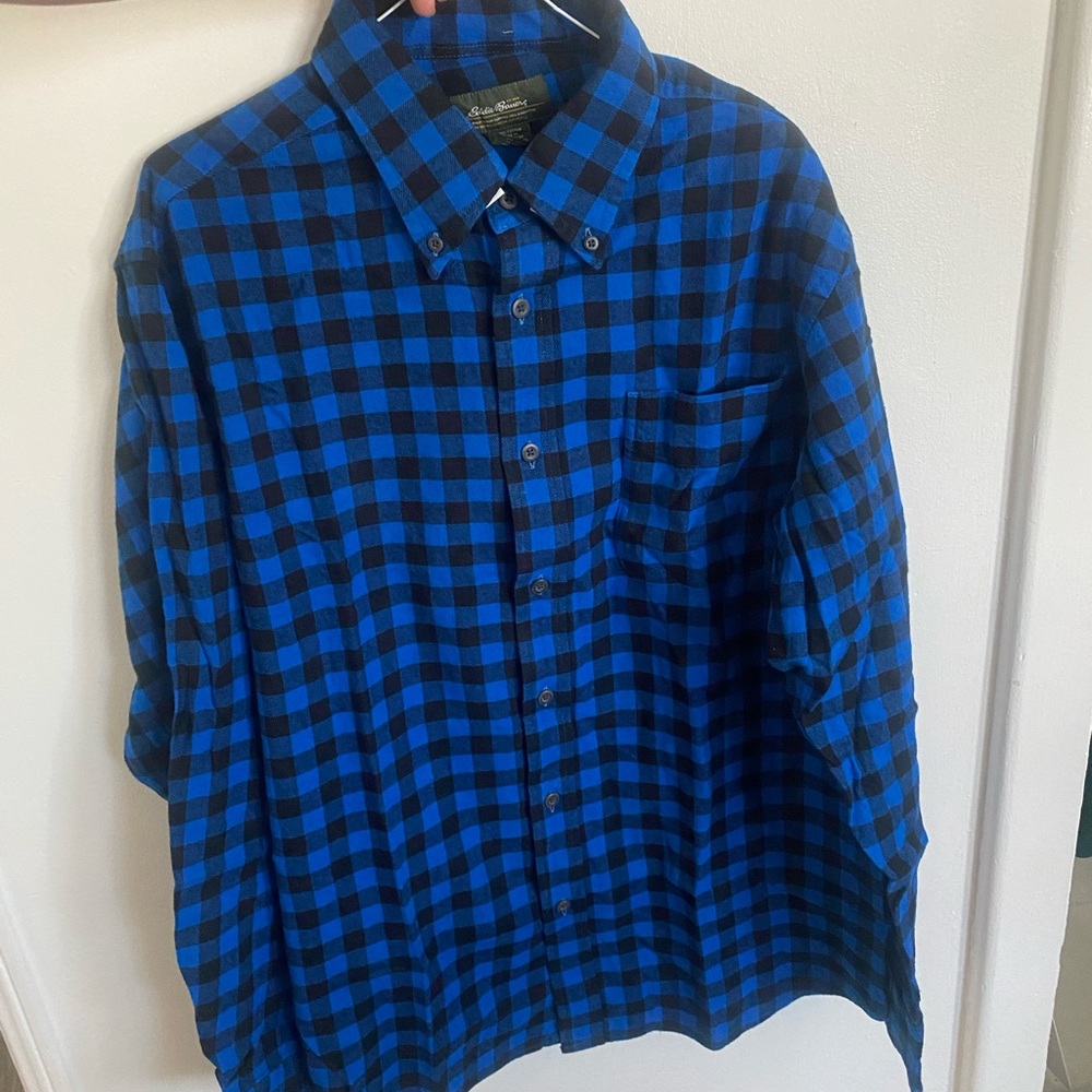 NEW Eddie Bauer plaid flannel